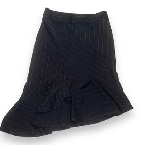 Bisou Bisou Black Pin Stripe Flirty Stretch | women | size:8